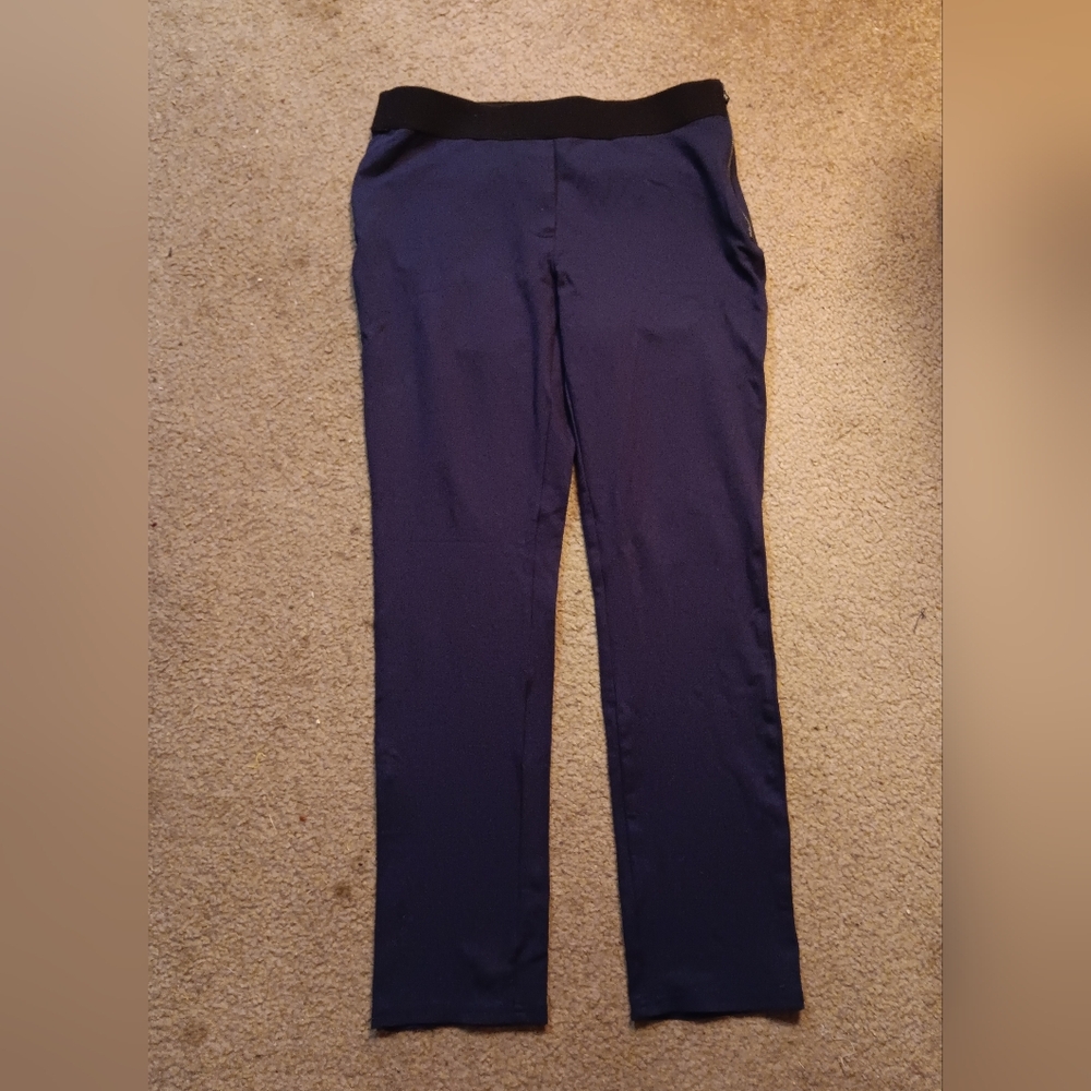 White House Black Market Navy Blue Ankle Skinny Pants Size 8
